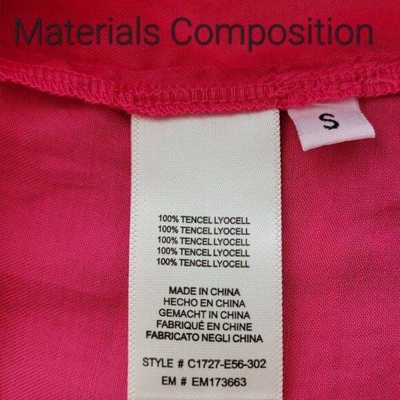 Anthropologie Cloth & Stone Fuchsia Tencel Sleeveless Top Lightweight Women's S - Picture 11 of 13